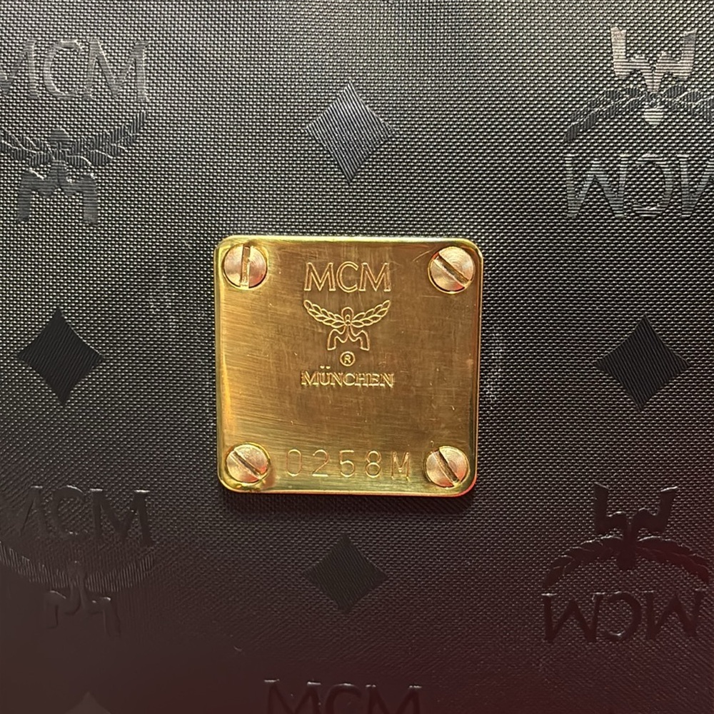 Vintage MCM Visetos Logo Clutch - Picture 7 of 7